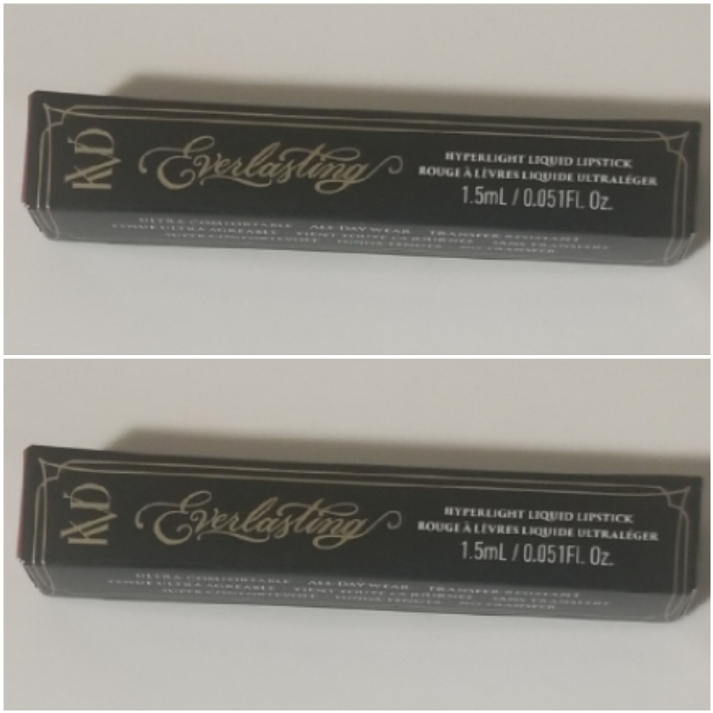 NEW 2× KVD Beauty Everlasting Hyperlight Transfer-Proof Liquid Lipstick Mini - Picture 7 of 7